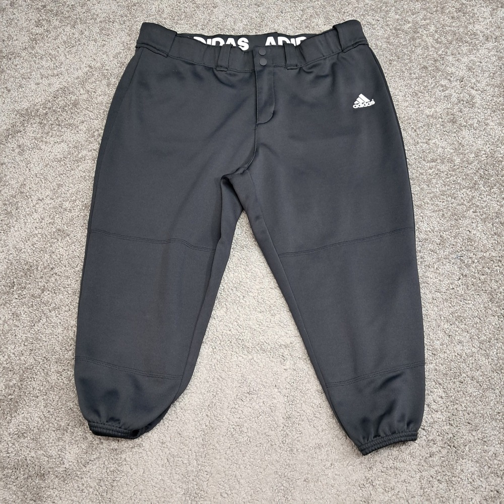 Adidas Aeroready Womens XL Black Softball Pants Knickers Athletic Sports 7451